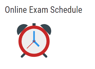 Online Exam Schedule
